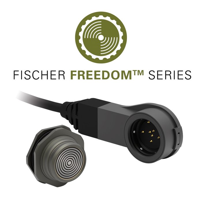 Breakthrough technology makes connectivity EASY – easy mating, easy cleaning, easy integration – with brand-new Fischer FreedomTM Series